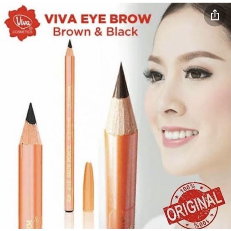PENSIL ALIS VIVA  + RAUTAN ORIGINAL