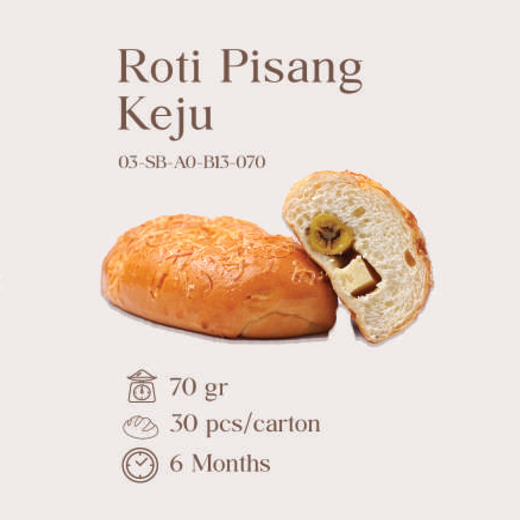 

ROTI PISANG KEJU FRESH/READY-TO-EAT (KARTON)