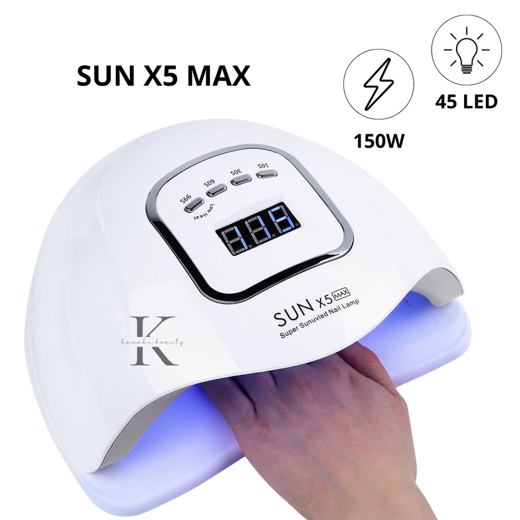 UV LED SUN  LAMP X5 Max Nail Dryer / Lampu pengering kutek / alat menicure pedicure