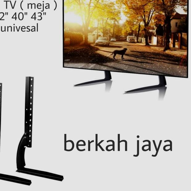 kaki tv meja bracket tv meja stend 32 - 43 inch