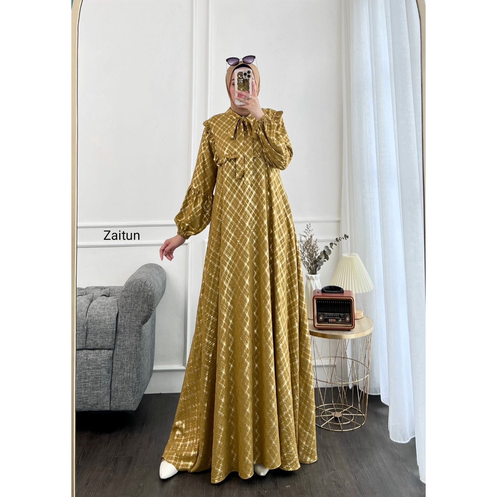 Elisha 33B (seri B) Dress Original GLAMZ Terbaru / Gamis Dewasa Maxy / Baju