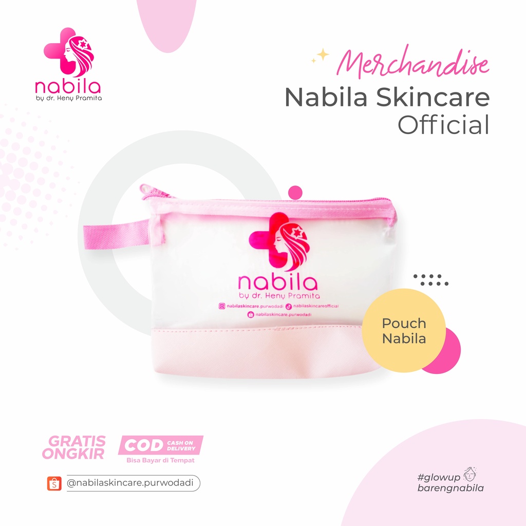 POUCH NABILA - MERCHANDISE NABILA SKINCARE OFFICIAL