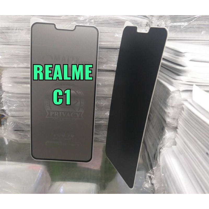 TEMPERED GLASS CERAMIC MATTE PRIVACY ANTI SPY REALME C1