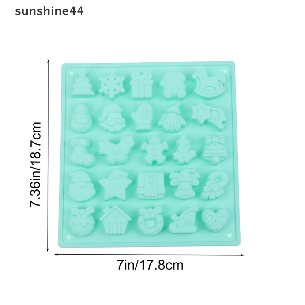 Sunshine 1Pc Cetakan Kue Diy 25 Lubang Bahan Silikon Anti Lengket