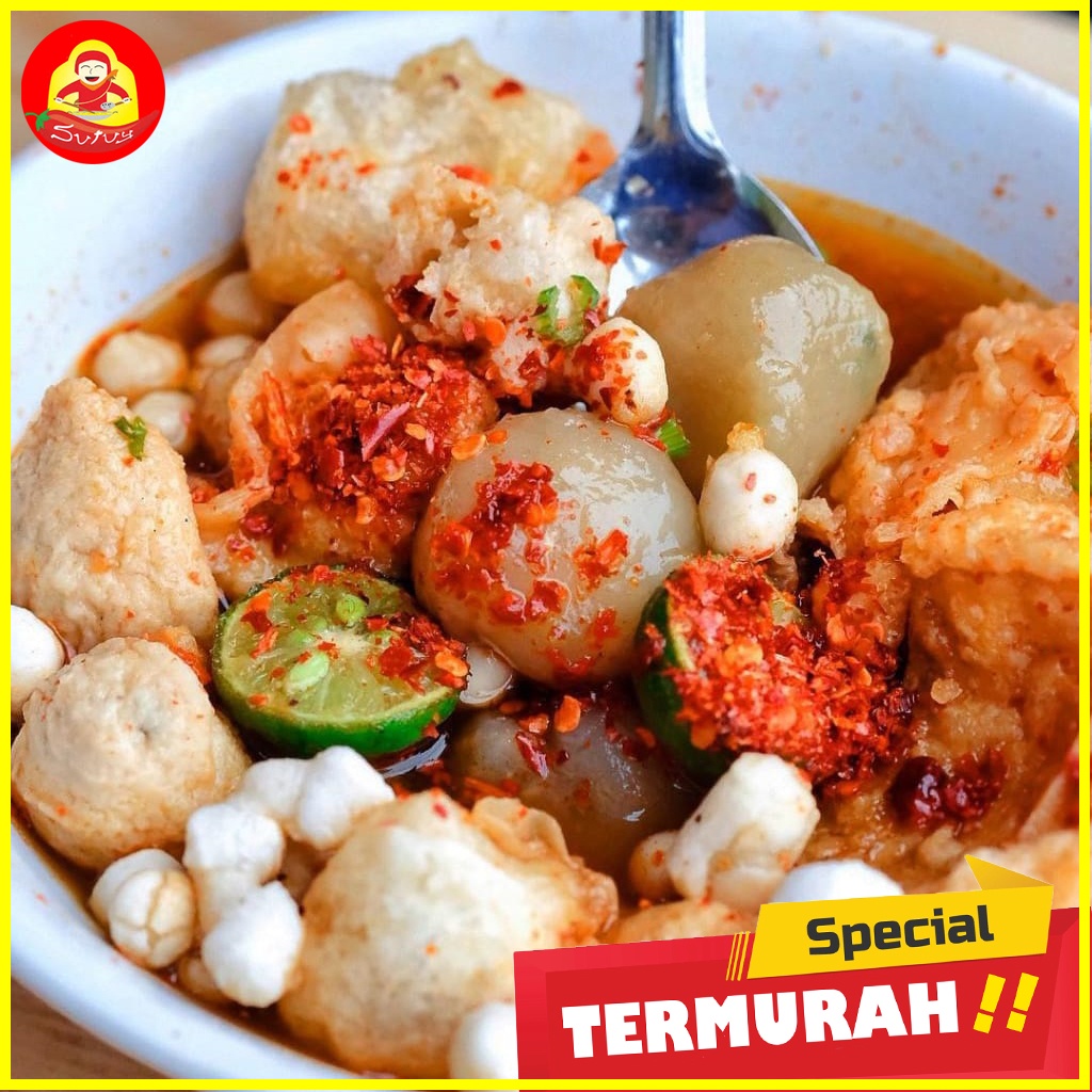 

(GROSIR) Baso aci khas garut isi 12 butir | paket reseller sudah komplit | cuanki instan & seblak mie