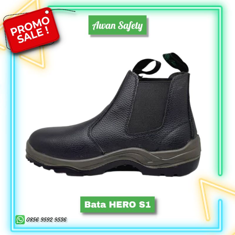 Sepatu Safety BATA Industrial HERO 2 S1 Original/ Sepatu Kerja Safety Pria Kulit Asli