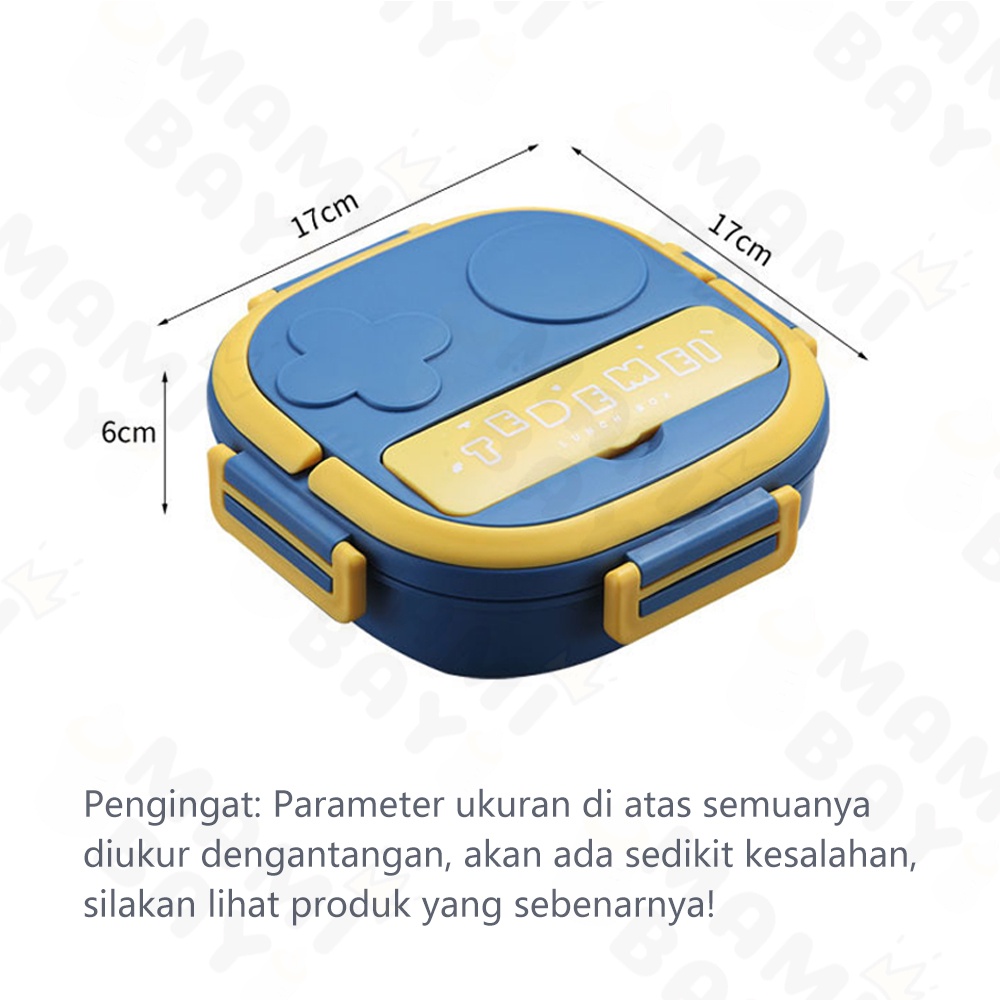 Mamibayi Kotak makan anak stainless 304 anti tumpah/Kids lunch box set premium