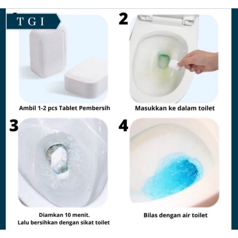 Tablet Pembersih Toilet Dan Penyegar Toilet Pembersih Kerak Toilet Blue Cleaner Anti Bau Kloset