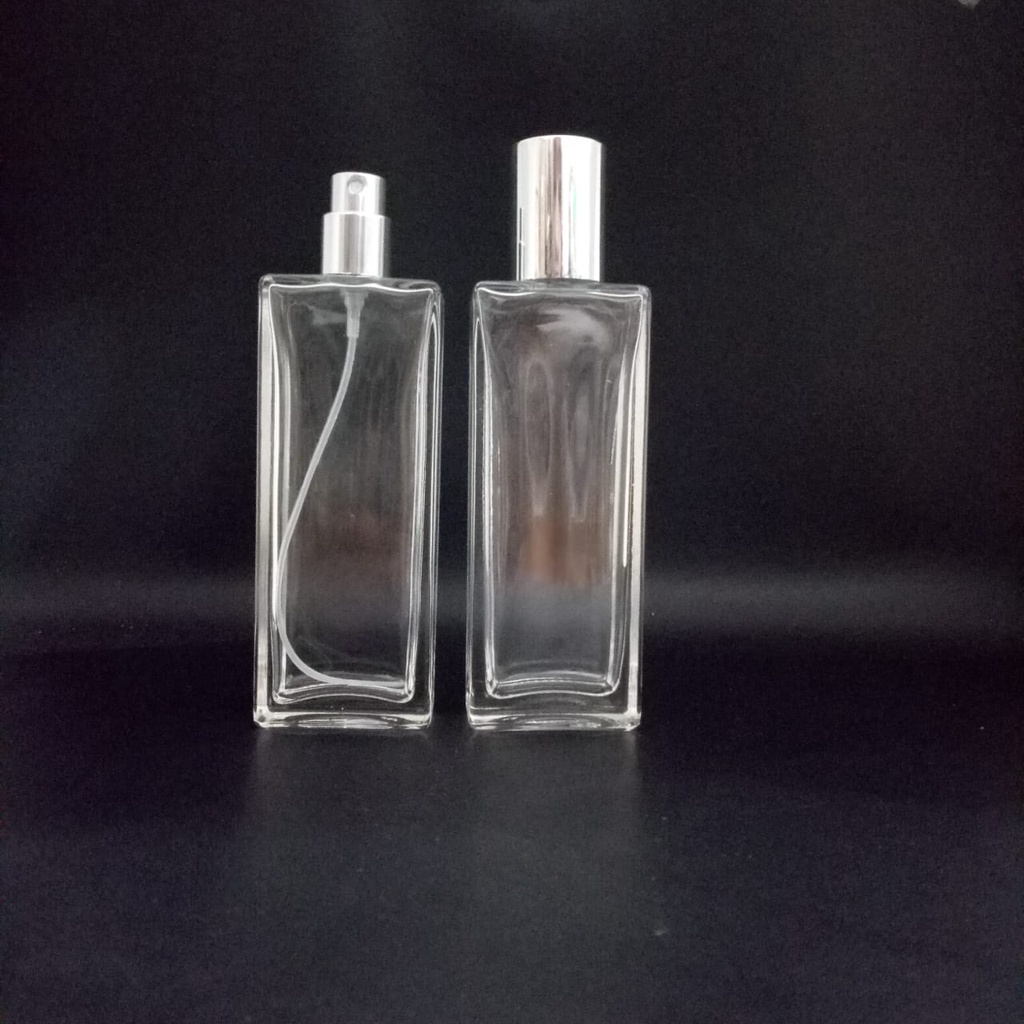 Botol Parfum V231 60ml semi press silver 33 mm