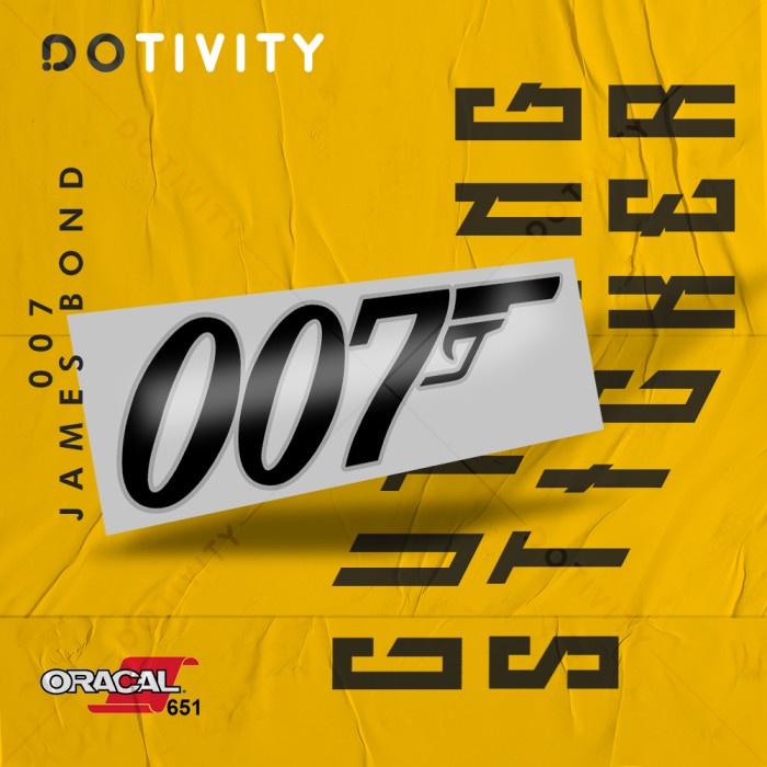 

Cutting Sticker 007 JAMES BOND