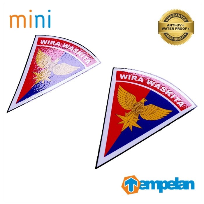 STIKER MINI POLISI MILITER TNI AU POM AU