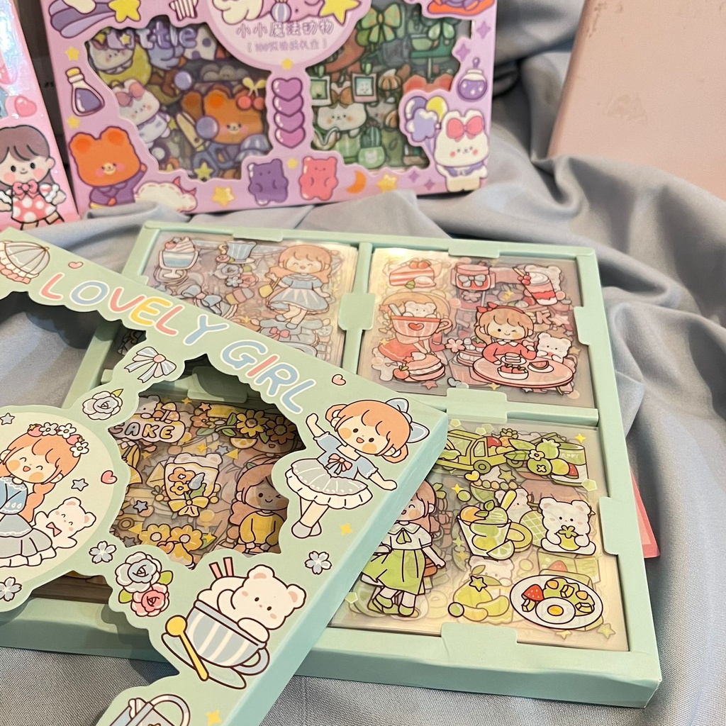 

Sticker Box SENMU 100 lembar ALL VARIANT - PINK UNGU BIRU HIJAU - stiker boks 1 set lucu gambar cute girl lucu unik stempel label hiasan hadiah anak sekolah alat tulis