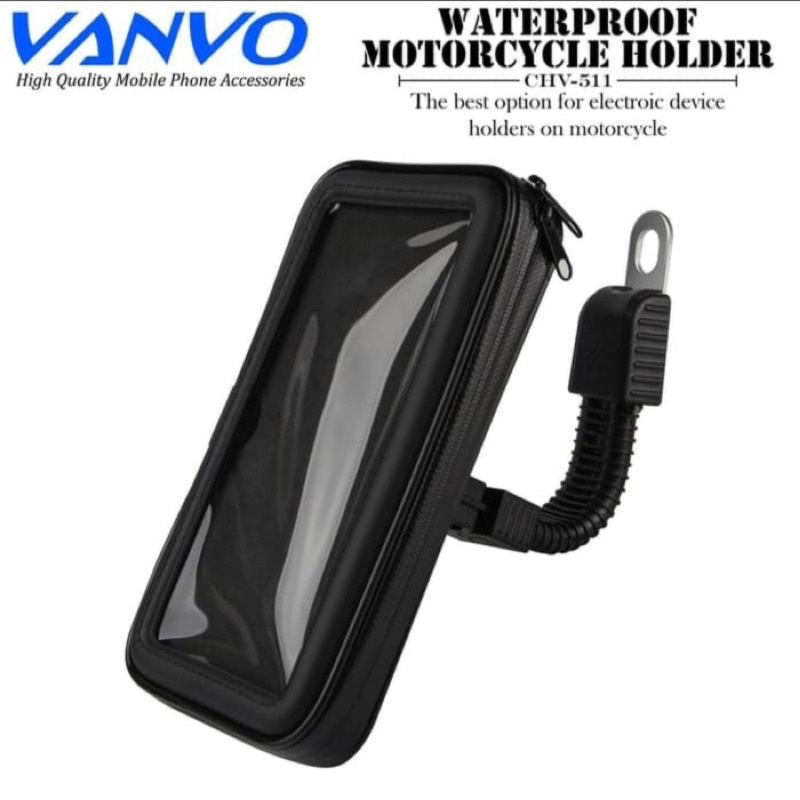 HOLDER / DUDUKAN HP SEPEDA MOTOR WATERPROOF VANVO CHV-511