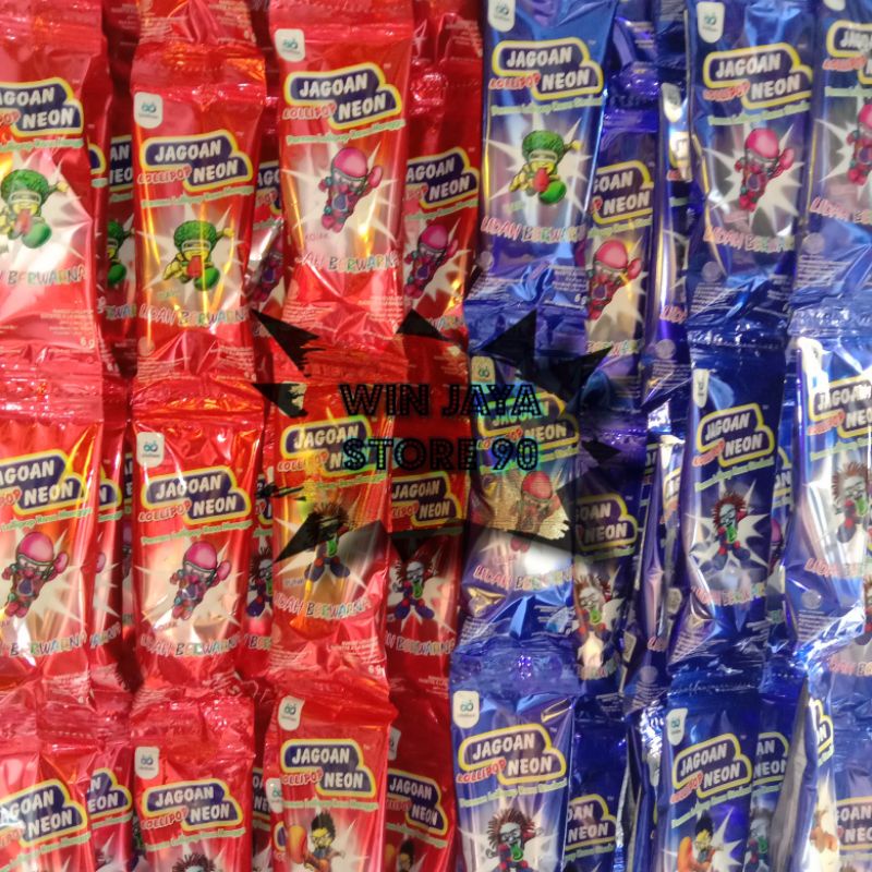 

Permen lolipop Jagoan neon renceng (isi 10 pcs)