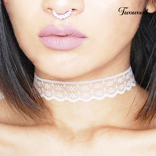 Kalung Choker Bahan Lace Gaya Gothic Punk Retro Boho Untuk Wanita