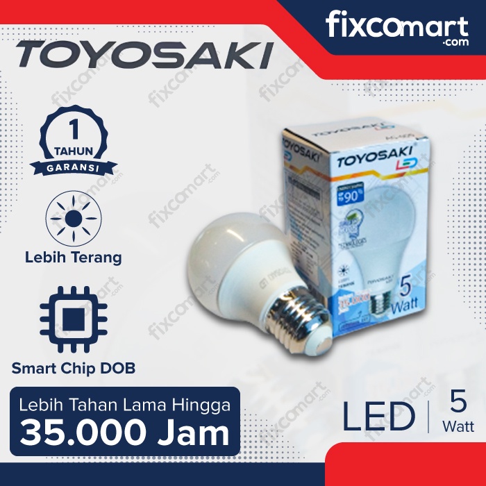 Lampu LED BULB TOYOSAKI Cahaya Putih 5W 9W 12W 15W 18W 21W