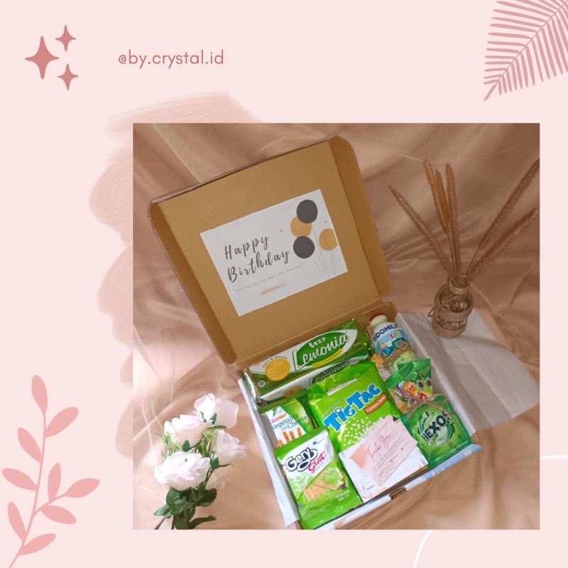

[TERMURAH] Premium Snack Box | Gift Box Hampers Kado Wisuda Sempro Ulang Tahun Anniversary | PART 1