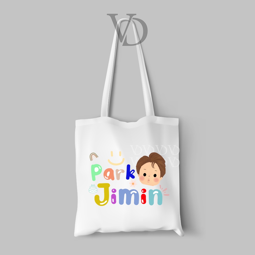 tote bag kanvas chibi kpop NEW EDITION/ tote bag korea band for army