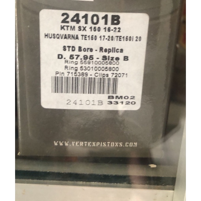 Piston ktm husqvarna 150cc Vertex