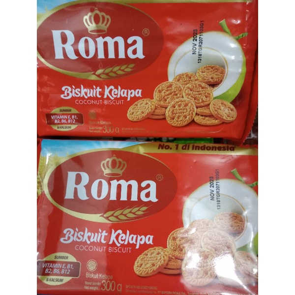 

BISCUIT ROMA KELAPA BERAT 300 gram