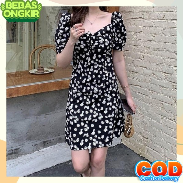 Dres Cewek Import Drees Wnita Simple Elegant Deres Cewe Gaun Pesta Kondangan Guan Cewek Korea Guano 