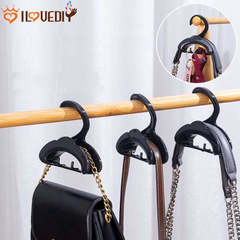 Lemari Pakaian Closet Penyimpanan Aksesoris Dasi Syal Rak Gantung Kreatif Topi Handbag Gantungan Anti-slip Kunci Tempat Kalung Hemat Tempat Sundry Finishing Rak