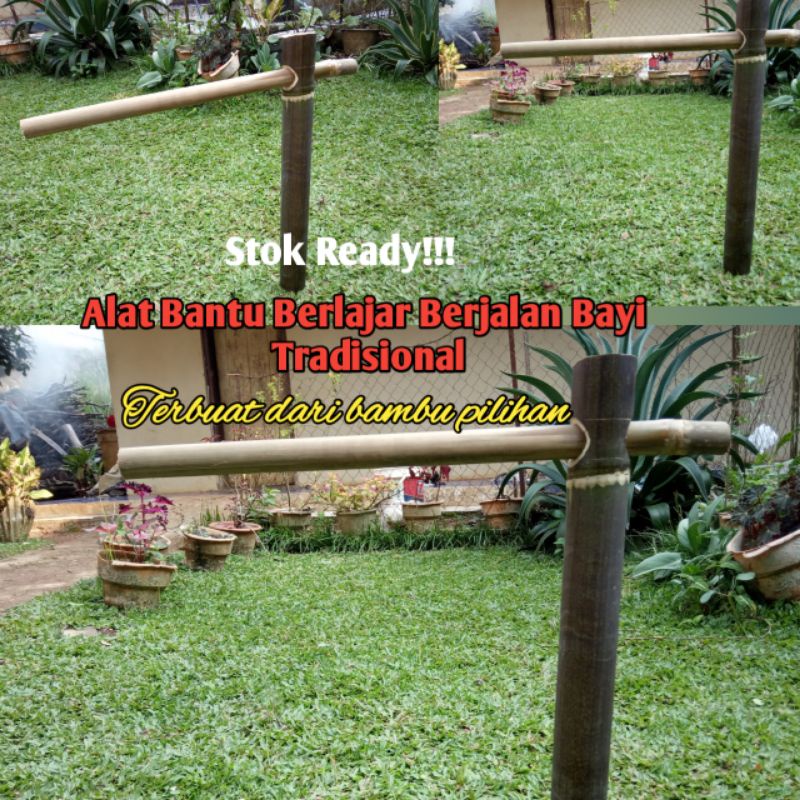 Alat Berjalan Bayi/Alat Belajar Berjalan Anak Bambu Tradisional