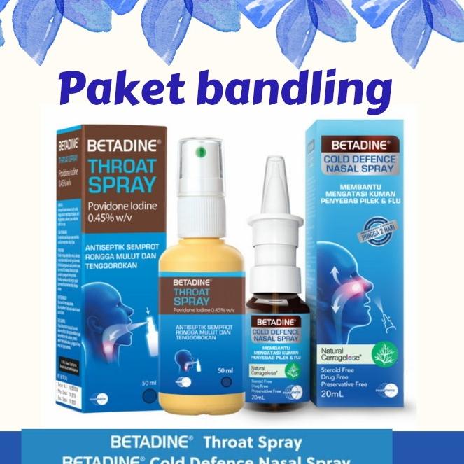 BETADINE nasal spray bandling BETADINE Throat Spray ---TERBARU---