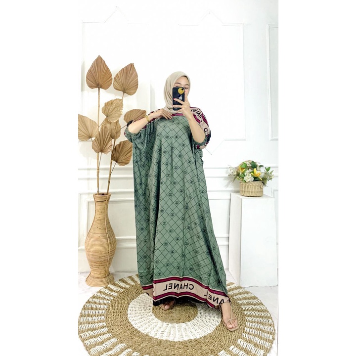 Kaftan Wanita Arabian Mazaya Rayon Viscose Premium Maxy Dress Jumbo Baju Wanita Busui Kekinian LD 180 cmcm