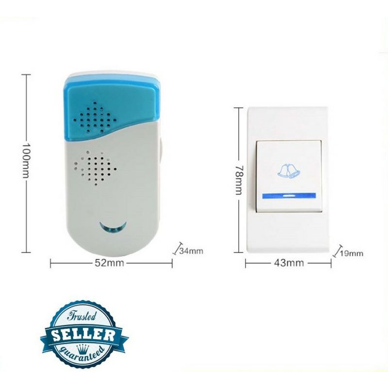 Bel Rumah Tanpa Kabel Wireless Door Chime