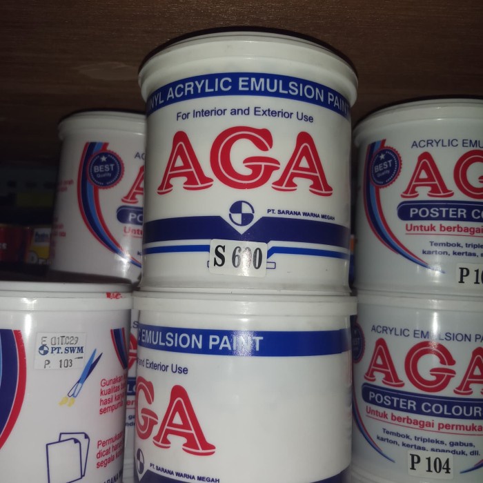 Cat Aga warna gold. silver. tembaga