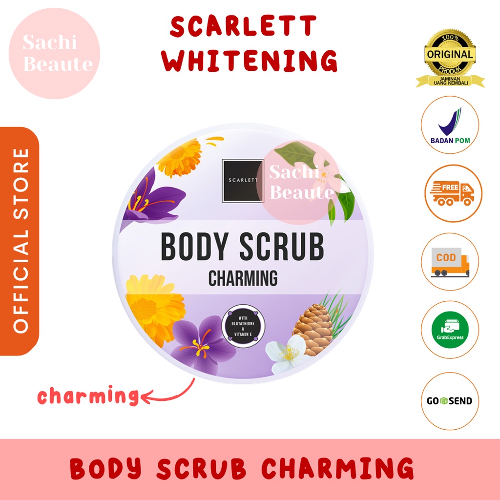 Scarlett Whitening Body Scrub Charming