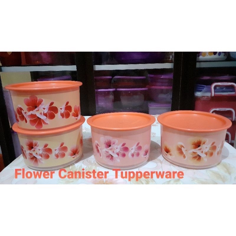 Flower Canister By Tupperware (1pcs)