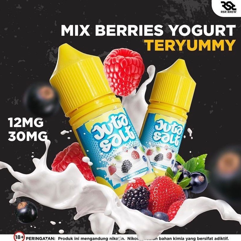 LIQUID 30ML JUTA SALT MIX BERRIES YOGHURT ENAK