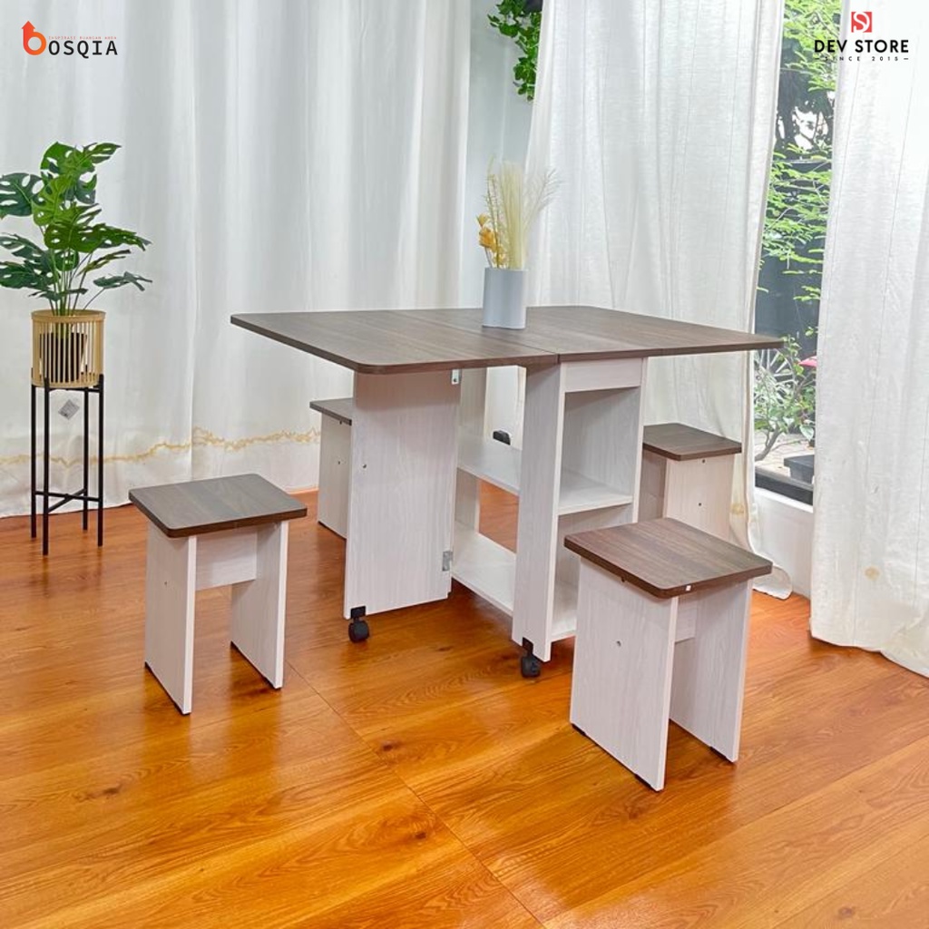 Allison DT120 Meja Makan Set Lipat