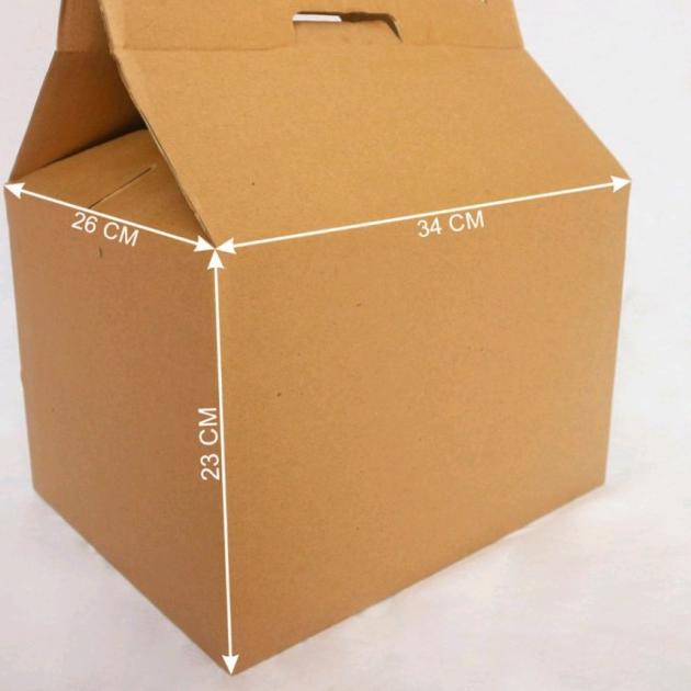 

Box Kardus dus jinjing L isi10 pcs coklat - Cokelat