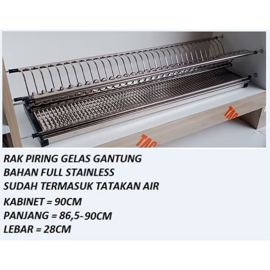 Rak Piring Rak Piring Stainless Steel Uk 90Cm