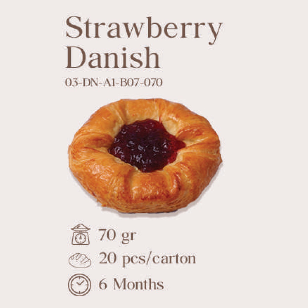 

STRAWBERRY DANISH FRESH/READY-TO-EAT (KARTON)