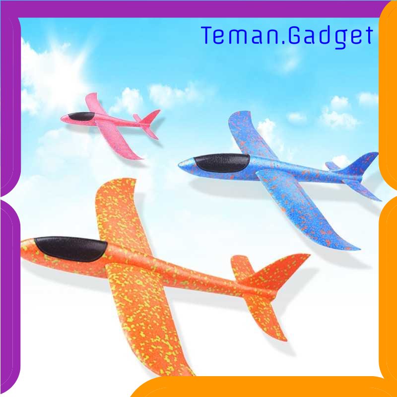 TG-MAN GOROCK Mainan Pesawat DIY Hand Throw Foam Aeroplane Flying Glider - TY0310