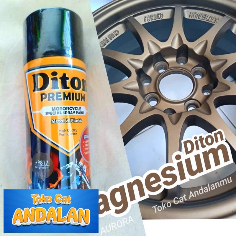 Toko Cat Andalan - Pilox Diton Premium Magnesium 9817* Maknesium Cat Pilok Tahan Bensin Pylox Semprot 9817 *9817 Mesin Velg Pelg Veleg Peleg Pelek | Toko Cat Andalan Mobil dan Motol