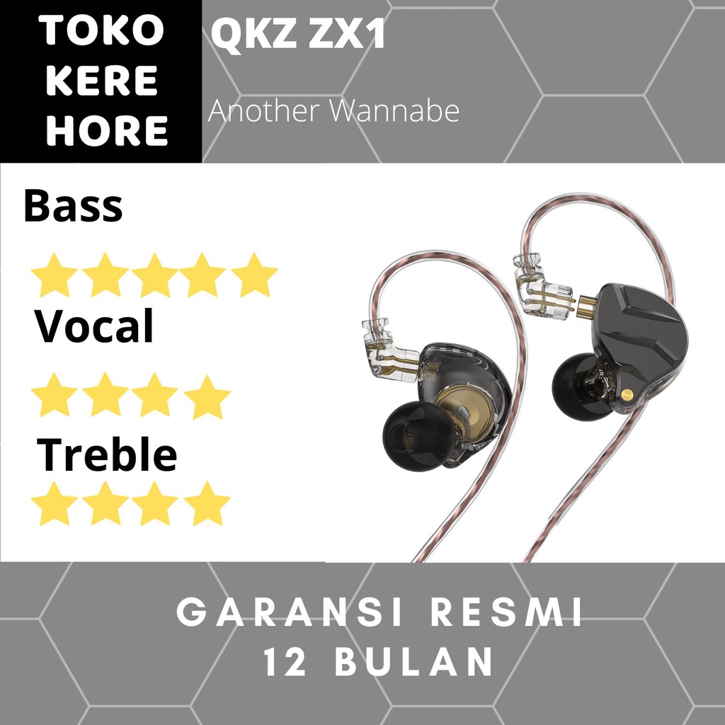 QKZ ZX1 In Ear Metal BassHead Earphone with MIC