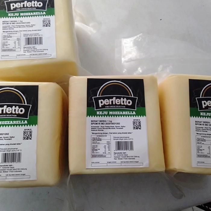

T0P KEJU MOZZARELLA PERFETTO 1KG REPACK NICE