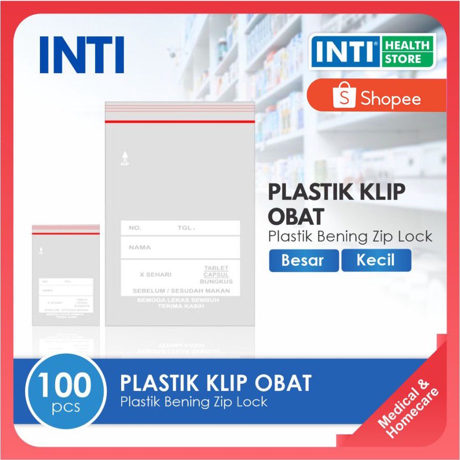 Intimed | Plastik Obat | Plastik Klip | Plastik Klip Obat (100 Pcs)