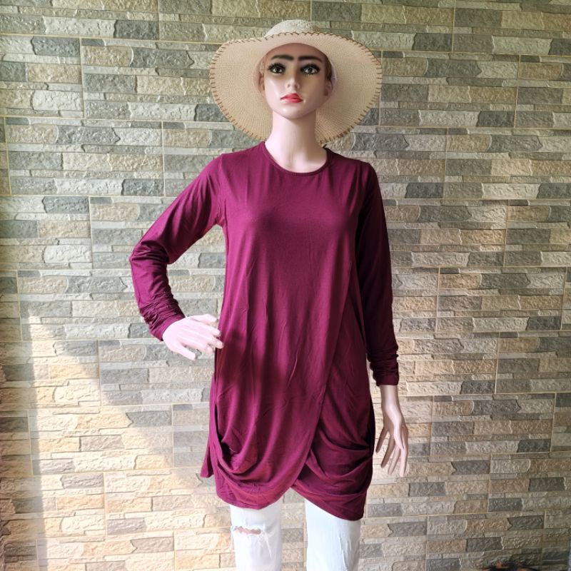 TUNIK BLOUSE KEMEJA ATASAN TSHIRT EMBA MORPHIDAE ORIGINAL MURAH