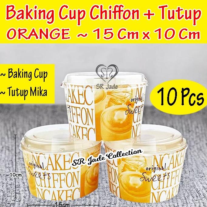 TERBAIK LOYANG CHIFFON LOYANG KERTAS PREMIUM + TUTUP MIKA MINI BAKING CUP CASE DISCOUNT