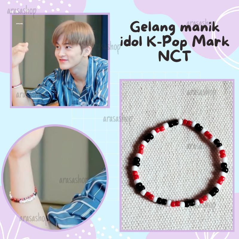 NCT beads bracelet | gelang tangan | gelang manik | gelang idol kpop | gelang nct | gelang manik nct