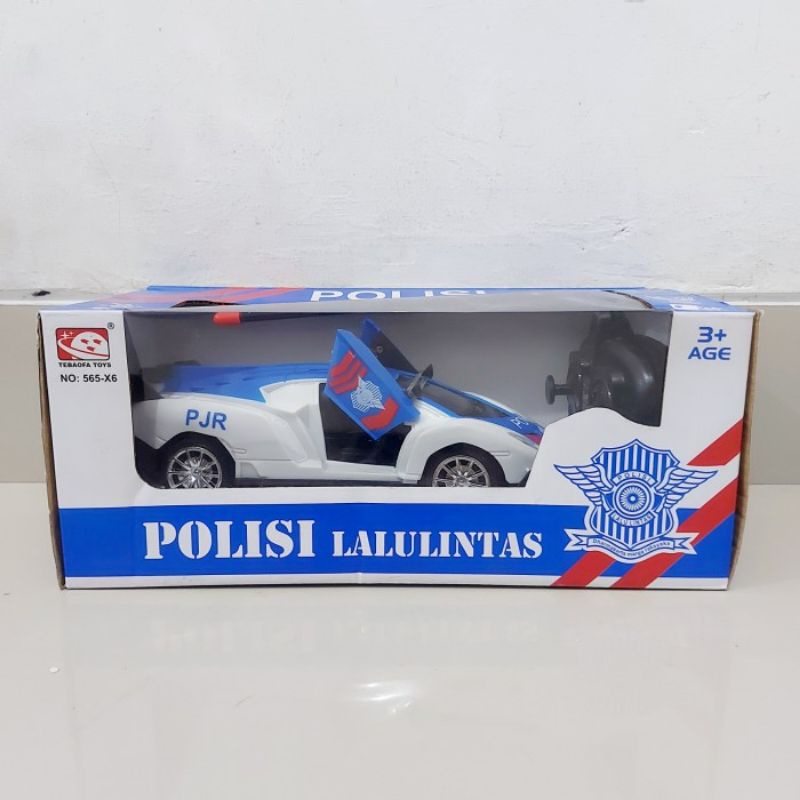 RC Car Sedan Polisi - Mainan Mobil Police Remote Control Edukatif Anak Laki Cowok Remot Kontrol