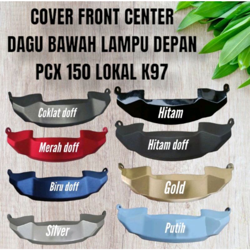 cover front center dagu PCX 150 k97 merah doff hitam doff putih hitam