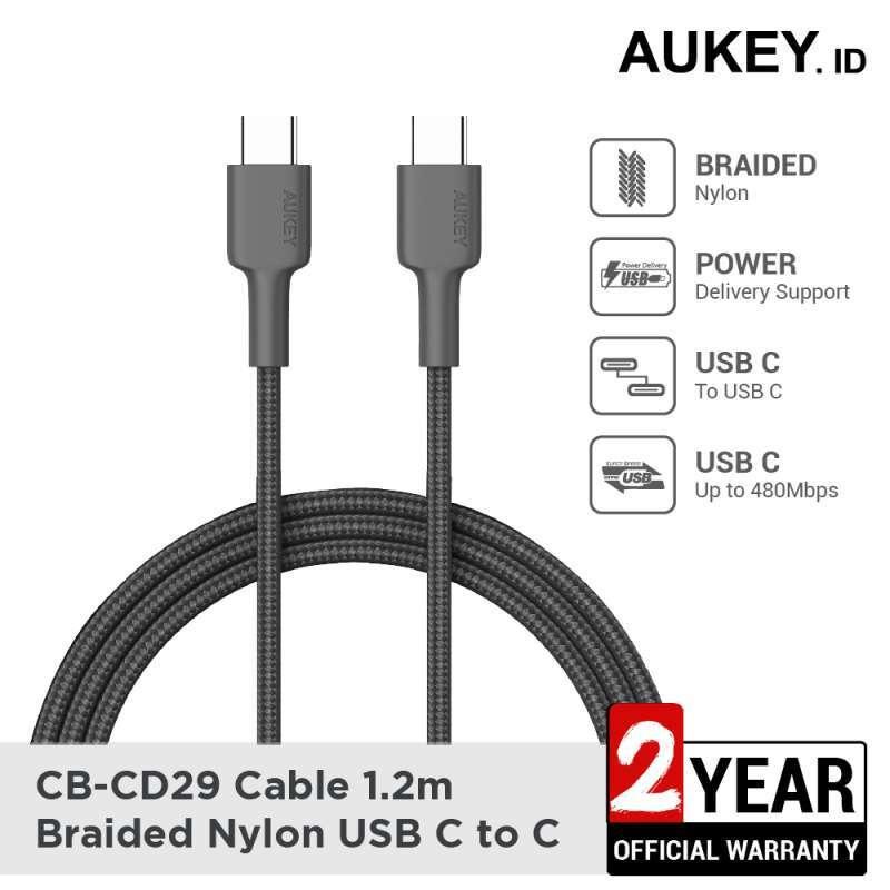 AUKEY CB-CD29 USB C to C Data Cable 1.2m