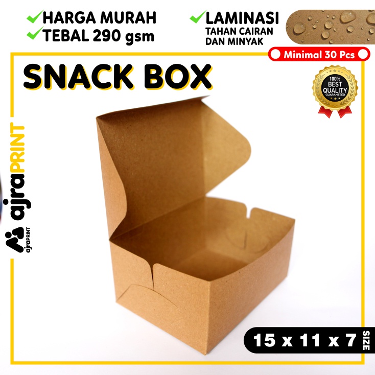 Snack Box tempat penyimpanan makanan paper wadah tray penyimpanan makanan kotak penyimpanan makanan 